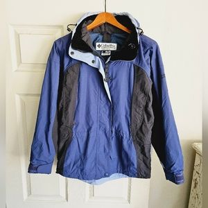 Columbia S Core Interchange Coat Jacket Blue Good Condition